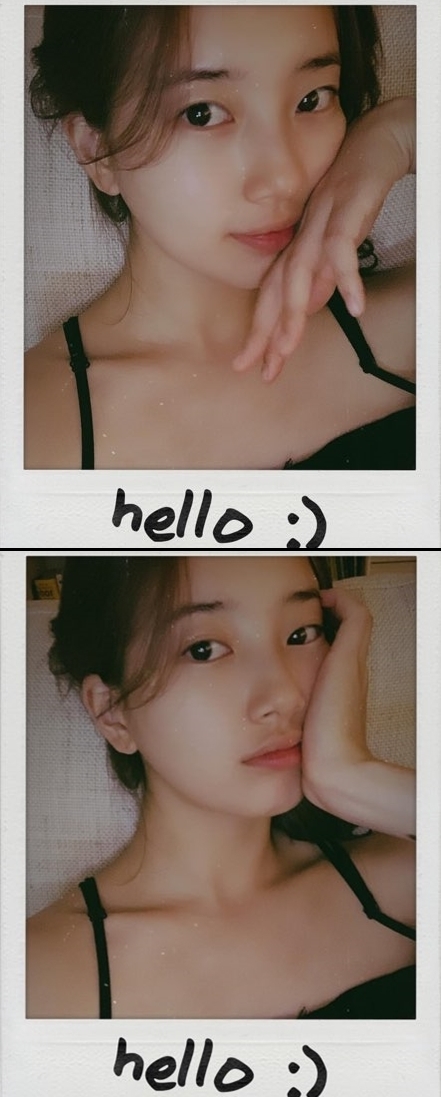 Suzy posted two selfies on her Instagram account on Thursday, along with a short Hello.In the photo, Suzie is wearing a black sleeveless tee and staring at the camera with her chin. Suzies flawless beauty and pure charm stand out.Meanwhile, Suzy is about to broadcast a new drama Baega Bond starring Lee Seung Gi in 2019.Baega Bond is a drama depicting the process of a man involved in a civil airliner crash, digging into a huge national corruption found in a concealed truth.