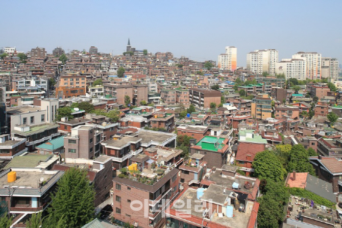 서울 용산구 보광동 일대에 들어선 단독주택들 모습. 서울시 제공.