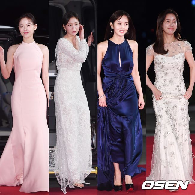 On the afternoon of the 23rd, 2018 Blue Dragon Film Festival Red Carpet event was held at Kyunghee University Peace Hall in Dongdaemun-gu, Seoul.Actor Kang Han-Na, Esom, Lee Ju-yeong, Kim So-hyun and Han Ji-min are stepping on Red Carpet.