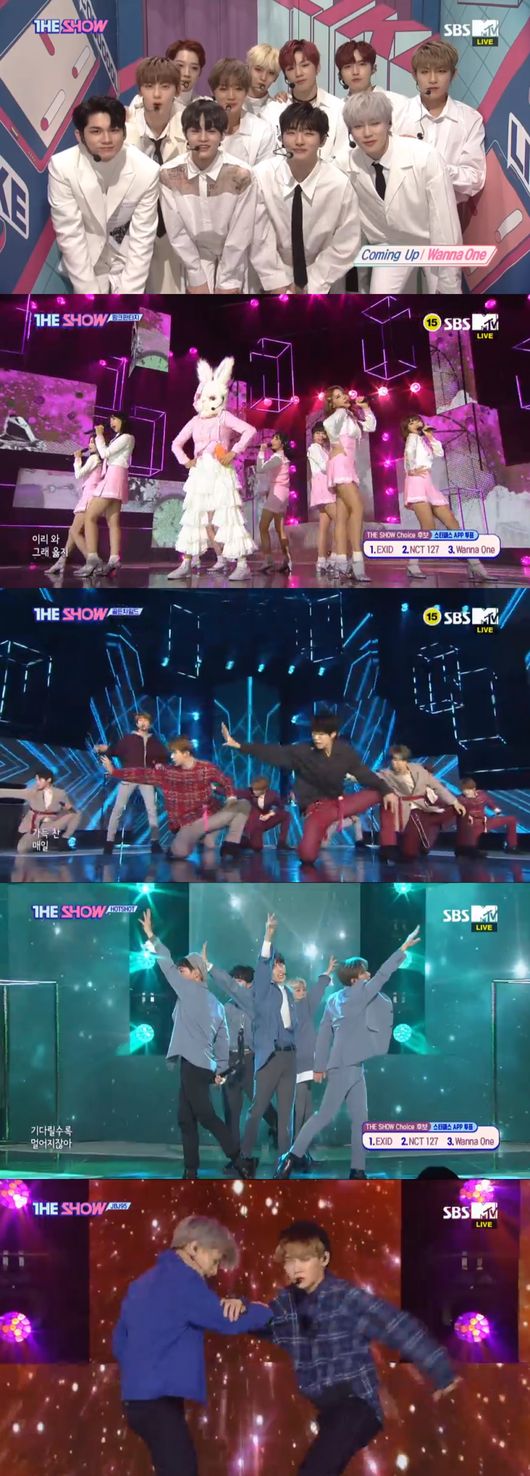 ..the last flower path beginsGroup Wanna One is the first place at the same time as comebackHe won the trophy.Wanna One, EXID, and NCT127 were the first places on SBS MTV The ShowWanna One to spring breeze as she competes for a spottook the place.On the day, Wanna One showed two stages on the comeback stage, including the title song Spring Breeze and Sulae.In the Sulrae stage, he conveyed his heart to his fans and gave a new charm to the stage with calm sensibility in Spring breeze stage.Hotshot showed the stage of I hate you with sad sensibility, and JBJ95 attracted attention with its sophisticated performance and warm charm on HOME stage.The NCT127 thrilled fans with its powerful stage as expected on the new song Simon Says stage.Meanwhile, The Show was staged by Wanna One, EXID, NCT127, JBJ95, Golden Child, HOTSHOT, Mighty Mouse, Voysper, Atez, Dream Note, Pink Fantasy, Jay, Nature, TeRish, CAMLA, FMAVOR, Mott.