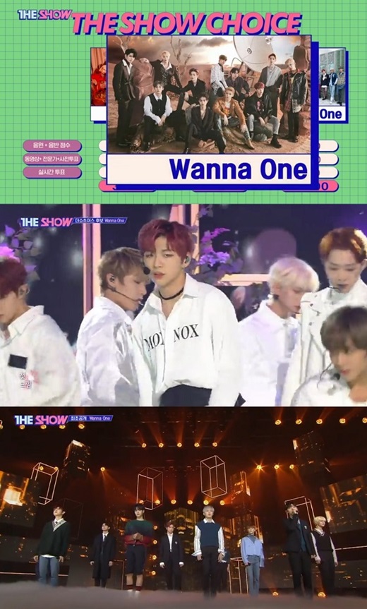 Wanna One, Ill be us to give back as much as Ive received.Group Wanna One will be the first place on The Showtook the place.Wanna One appeared on SBS Plus, SBS funE and SBS MTV The Show on the 27th, and competed with EXID and NCT 127 and first place as spring windHe became the main character of The Show The Choice.first placeWanna One, who won the prize, gave his impressions through his agency.Wanna One said, Hello, this is Wanna One. Its been a long time since I was on The Show.Thank you for the big prize.Thank you so much for the production team of The Show, who takes care of the stage every time I come, and thank you for your daily efforts for the swing enter family, CJ ENM family, hair makeup stylist teams, and Wanna One. Weve been back for a long time, and Im really grateful for the big prize, and Wanna One will give you the prize, and Ill give you the one you get.Wennerable I always appreciate and love you. Thank you so much, Wannabe! The Spring Wind is a sad but beautiful story that contains the heart of each Wanna One member. The lyrics and beautiful melody are impressive.first placeThe candidates stage also drew attention. NCT 127 showed off its intense charisma with the Korean version of its Japanese debut album, Chain, and Simon Says.EXIDs complete stage was also welcomed. EXID returned to full in two years and presented a new song Allerview.It also has a greater expectation for future activities with the stage where the members harmony stands out.On the day of The Show, ABRY, Camilla, EXID, FLAVOR, Hot Shot, JBJ95, NCT 127, TeRish, Wanna One, Golden Child, Nature, Dream Note, Mighty Mouse, Mott, Voice, Aitiz, Jay, Pink Fantasy, etc. appeared and performed a spectacular stage.