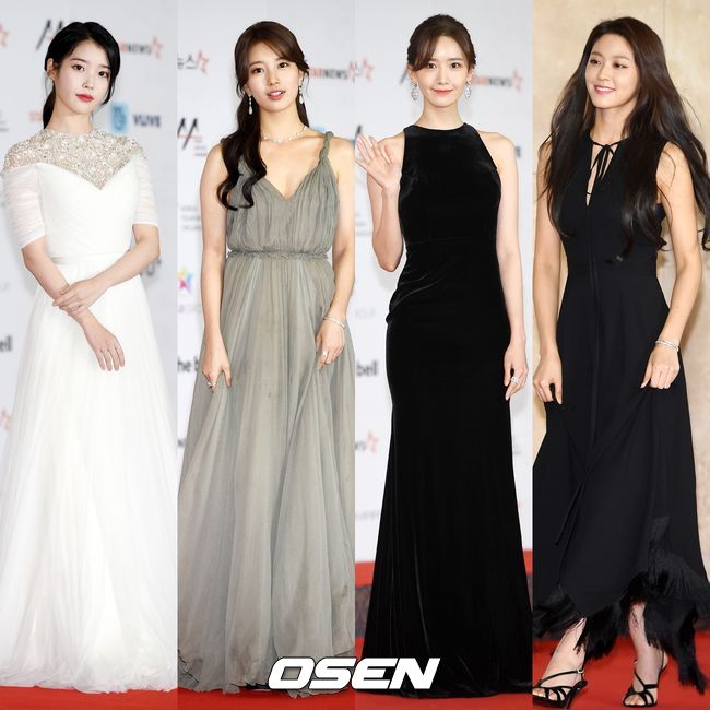 <p> 28 afternoon, Incheon, Jung-GU, Incheon, Paradise City Art Space Plaza open in 2018 Asian Artist Awards (Asia Artist Awards) red carpet at the event, IU, Bae Suzy, Im Yoon-ah, Seolhyun this stance and posing. /</p>