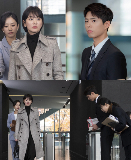 TVN Wednesday-Thursday evening drama Boy Friend (playplayed by Yoo Young-ah/directed by Park Shin-woo) has shot the emotions of viewers since the first broadcast, while Song Hye-kyo, Park Bo-gums chemistry and sensual visual beauty have intensely painted the house theater.Among them, Boy Friend released two shots of Claudia Kim (Song Hye-kyo) and Jin Hyuk (Park Bo-gum) who faced each other again ahead of the second broadcast on the 29th.In the first episode of Boy Friend, Claudia Kim and Jinhyuk, who happened to meet at a strange travel destination, Cuba, were included.Claudia Kim, who went out to Hotel alone to see the sunset of Malecon Beach, felt a strong attraction to her who seemed at stake.Those who spend a sweet day like a dream stimulated the audiences excitement.At the end of the broadcast, Jinhyuk finds out that Claudia Kim is the representative of Fairytale Hotel, and the news of the passing of Fairytale Hotel is drawn, attracting interest in future meetings.In the public steel, Claudia Kim and Jinhyuk meet in the Hotel lobby.This is the appearance of Claudia Kim and Jinhyuk who met after meeting in Cuba, the relationship between Fairytale Hotel representative and Super Rookie.Claudia Kim and Jinhyuk, who can not keep their eyes on each other, seem to be embarrassed and surprised.However, the strange anticipation and tension felt in the expression of Claudia Kim and Jinhyuk soon raises the curiosity about the fateful relationship between the two people who will face the company representative and Super Rookie in the future.If the first meeting between Claudia Kim and Jinhyuk, which seemed like a dream of a summer night, was drawn in the first session, the meeting between the two people who met again in reality will start in earnest from the second, the production team said.I would like to ask for a lot of expectations for the meeting between Claudia Kim and Jinhyuk, which is completely unexpected in reality, and the changes that will take place after that, he said.On the other hand, tvN Wednesday-Thursday evening drama Boy friend is a thrilling emotional melodrama that started with a chance meeting of Claudia Kim, who has never lived his life of choice, and a free and clear soul.It airs two episodes today (29th) at 9:30 p.m.