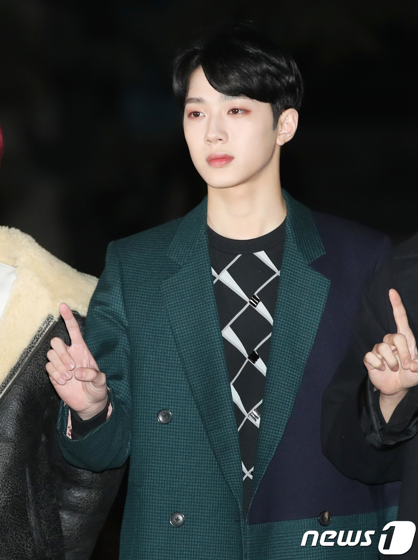 Seoul=) = Wanna One Lai Kuan-lin attends the KBS2 Music Bank (MU Bang) revival at the public hall of KBS New Building in Yeouido, Seoul, on the morning of the 7th.December 7, 2018