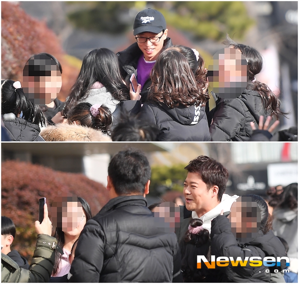 KBS 2TV Happy Together Season 4 recording was held at the KBS annex in Yeouido-dong, Yeongdeungpo-gu, Seoul on the afternoon of December 15.Yoo Jae-Suk Jun Hyun-moo is being welcomed by childrens fans.MC Yoo Jae-suk, Jun Hyun-moo, Cho Yoon-hee, and Jo Se-ho guest Oh Ji-ho, Lee Si-young, Lee Chang-yeop and Kim Ji Young (child talent) attended the special recording of the drama Whats the Feng Sang.expressiveness