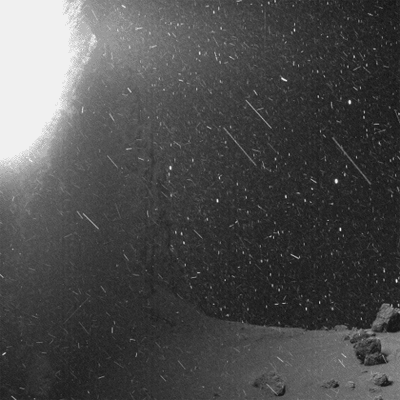 눈이 날리는 혜성.-ESA 제공