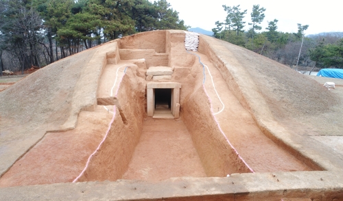 익산 쌍릉 대왕릉 묘도. [마한백제문화연구소 제공]