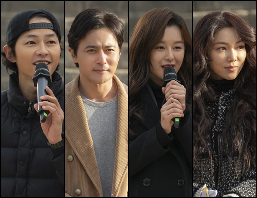 In the following test, director Kim Won-seok read a congratulatory message containing the desires of everyone with a loud voice, and the actors gave a special word.Song Joong-ki said, As many people have helped, I will prepare well with all the staff, actors and coaches.I will do my best with passion to make good works. Jang Dong-gun said, I am proud to gather with the best directors, writers, staffs and actors of the time to open up a new genre of Korean drama.I do not want to hurt the end of the long thing, the bottom of the deep place, and I want to go together without hurting. Kim Ji-won said, I am excited to shoot with good colleagues, senior coaches, and staff in such a wonderful set. I hope everyone will shoot healthy.I am grateful and honored to be with the fascinating drama, and I hope it will be a journey to create a relationship that I want to see again by shooting hard, Kim Ok-bin said.In particular, the production team, casting seniors and officials gathered at the test show a warm scene that admires the completion of the super large set, which is the center of the drama Asdal Chronicle, and overcomes the suffering of the past.The harmonious appearance of the Asdal Chronicles team, which encourages hard work and strengthens its future will, further heightened expectations for the drama.For the past twenty years, Korean viewers have seen and been enthusiastic about fantasy works that deal with the prehistoric era, but none of them have been Koreas, the production team said. I think it is time for Korean viewers to have an old story that our faces tell.We want to expect our myths to be broadcast in 2019, he said.