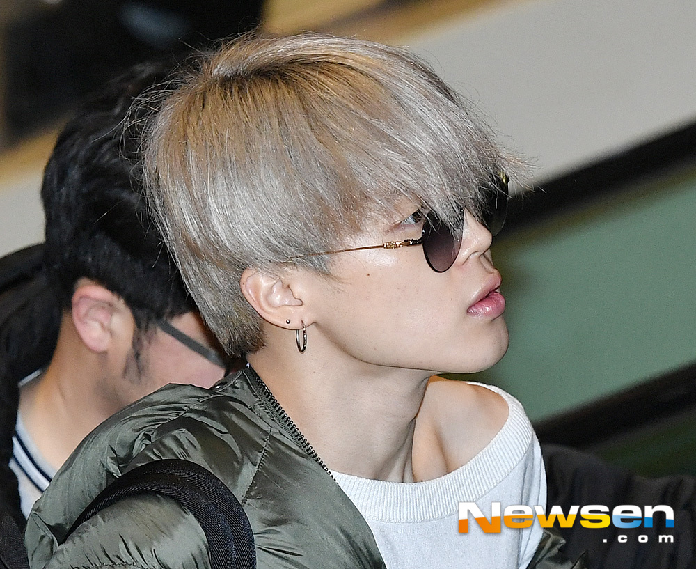 Singer BTS Jimin is departing to Japan through Gimpo International Airport in Gangseo-gu, Seoul on December 21st.