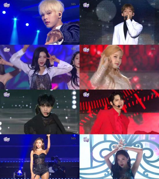 2018 SBS Gayo Daejeon (hereinafter referred to as Gyo Daejeon), which was broadcast on the 25th, was broadcast live by broadcaster Jeon Hyun-moo and actor Jo Bo-a at the Kai Dome in Gocheok, Seoul.On this day, Gayo Daejeon was staged by BTS, EXO, Wanna One, REDVelvet, WINNER, Apink, Stern, Monstar X, NCT, Seventeen, BtoB, TWICE, Black Pink, Icon, Mamamu, Momoland, Girlfriend, GodSeven.The song Daejeon attracted Eye-catching with a special collaboration stage covering the past, present and future under the theme of The Wave (THE WAVE).First, the group of newcomers The Boys, Stray Kids, and (girls) who shined the year 2018 opened the door with a ribbon-based dance collaboration stage.In addition, members of the popular group presented their past hit songs on the theme of the new retro New Tro.REDVelvet Irene, Slgi, Joy and TWICE Chae Young, Tsuwi and Momo reenacted the group S.E.S Dreams Come True, announcing the return of the fairy.In addition, the group Monstar X Shennu, Wonho and Group Seventeen Hoshi, Mingyu, and the group Wanna One Woojin and Jin-jin transformed into a beast stone by showing the Again & Again stage of Group 2PM.Seventeen first released Call Call (CALL CALL) in Japan, following Whats the Myth, in Korean version.Monstar set a strenuous and sexy stage with Shoot Out.Live strongman BtoB gave an emotional stage with the hit song Beautiful and Aching.EXO Dio, Baek Hyun, Chen, and Chan Yeol attracted Eye-catching by singing ballad Memory of December as a special stage.REDVelvet showed off its splashing charm with a series of Bad Boy and RBB; Apink also showed off her sexy charm with the stage No 1.The icon called I will die and I loved you one after another and led to the Taechang.WINNER Song Min-ho, who played solo singer this year, first unveiled the start point stage and attracted Eye-catching.After finishing the Anakne stage, he set up a new song Millions with Baro WINNER.Black Pink Jenny also continued her Toodoo and Forever Young stages with Baro Black Pink after finishing the Solo stage.