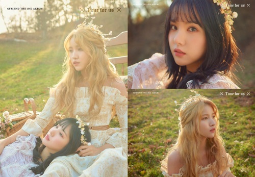 The first Teaser Image of the group GFriend, who will be back on January 14 next year, has been unveiled.GFriend released his second full-length album, Time for Us (Time for Earth) Daybreak version of Hope, Eunha Individual and Unit Teaser Image, on Sunday night at 12 p.m. on the official social network service.In the open photo, Hope and Eunha transformed into a Victorian girl in an elegant dress, radiating a romantic and antique atmosphere.The light and lovely charm of Hope and Eunha, who are spending time together at dawn and the rising sun, shines.Hope transformed into a blonde and a more feminine visual Eunha gives a SinB atmosphere to those who see it as a beautiful and elegant figure.Especially, like the title of the new song Ya, the time of the sun rises, and the faint eyes of the two girls who are celebrating the bright new year raise questions about what story they will contain.GFriend will release his second full-length album Time for us, which includes 13 songs including the title song Ya on January 14 next year.The title song Ya is a song that expresses the heart of a girl who is deepening by comparing her favorite person to Sea that does not come up yet.It is expected that composers Noh Joo-hwan and Lee Won-jong, who showed the best synergy with Night, will participate and create another hit song.On the other hand, GFriend will release his second regular album Time for us at 6 pm on January 14 next year and will start full-scale activities with the title song Ya.Photos  Soss Music Provision
