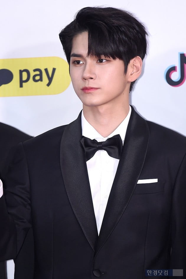 Group Wanna One Ong Seong-wu attended the red carpet event of 2018 SBS Song Daejeon held at Gocheok Sky Dome in Gocheok-dong, Seoul on the afternoon of the 25th.