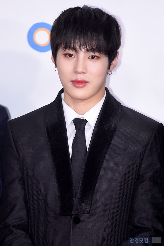 Group Wanna One Ha Sung-woon attended the 2018 SBS Song Daejeon red carpet event held at Gocheok Sky Dome in Gocheok-dong, Seoul on the afternoon of the 25th.