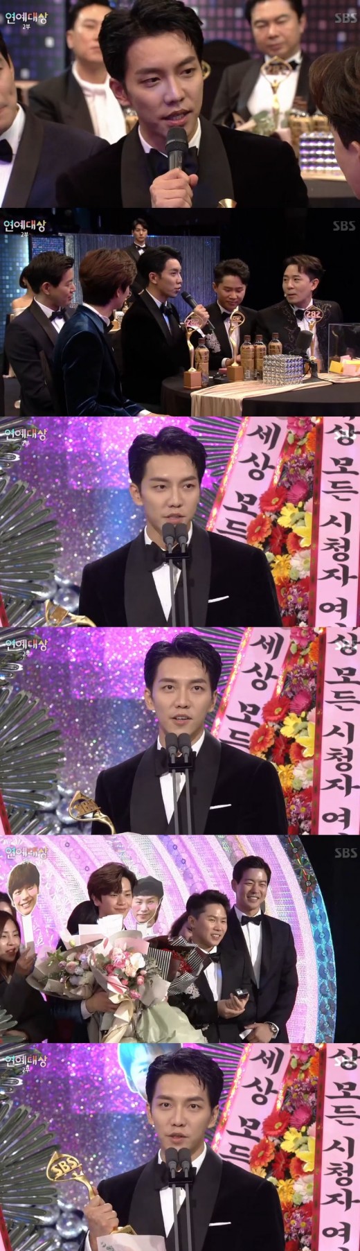 Lee Seung-gi has stood tallest in 2018, the biggest star to shine in the SBS entertainment industry.Lee Seung-gi won the Grand Prize at the SBS Grand Prize 2018 ceremony on the 29th.This is a year after discharge.All The Butlers was Lee Seung-gis first return to the military, with Yun and Yook Sungjae Yang Se-hyeong joining the team to form a solid lineup and stand out as a strong player in Sundays entertainment.Lee Seung-gi was honored with the Grand Prize of 2018 Entertainment.Before the announcement of the award, Lee Seung-gi said, I came to enjoy today. Grand prize is not greedy, but heavenly.Even after the awards announcement, Lee Seung-gi was in tears as if he couldnt believe it.Lee Seung-gi has won the Grand Prize in 2011 with 1 night and 2 days, but this is the first time for the single awards as team awards.Lee Seung-gi said, I know that it is not a prize received by my ability.There are many excellent seniors such as Yoo Jae-seok, Shin Dong-yeop, and Kang Ho-dong.And the masters who appeared in All The Butlers, it is a meaningful award that contains the philosophy of life and the life that they have lived. Lee Seung-gi also said, For me, weekend variety has a special meaning. I am a man of many incarnations.Good seniors The members of All The Butlers who love their juniors.Yook Sungjae, who won a wonderful colleague with Yun, who overcame the adolescence of entertainment, should not be without Yang Se-hyeong.Thank you very much, he said to his colleagues at All The Butlers.Finally, Lee Seung-gi said, When I first chose All The Butlers, why not go to La Strada, which is easy. I was nervous, too.But when I walked La Strada, I found something new.  In 2019, I am not afraid of challenge, and I will go to La Strada in Tooktuck, as many seniors did. Lee Seung-gi has stood tallest in a year across the world.