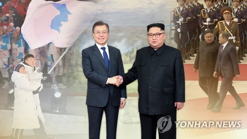 평창→판문점회담→평양답방…봄 찾아온 남북관계 (CG) [연합뉴스TV 제공]