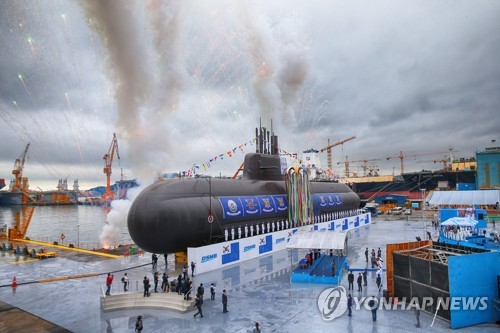 첫 3천t급 잠수함 '도산안창호함' [연합뉴스 자료 사진] 황광모 기자 촬영