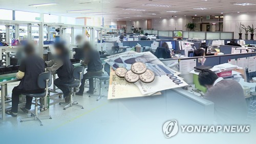 노동자 임금(CG) [연합뉴스TV 제공]