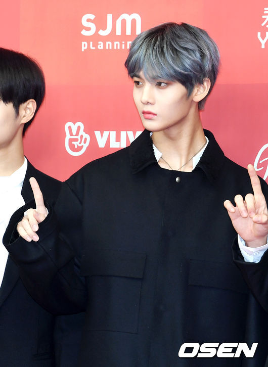 Singer Wanna One Bae Jin Young attends the 33rd Golden Disk Awards Digital Sound Award ceremony at Seoul Gocheok Sky Dome on the afternoon of the 5th.