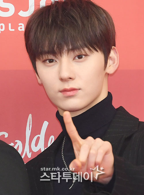 Singer Wanna One is stepping on the red carpet at the 33rd Golden Disk Awards held at Gocheok Sky Dome in Guro-gu, Seoul on the afternoon of the 5th