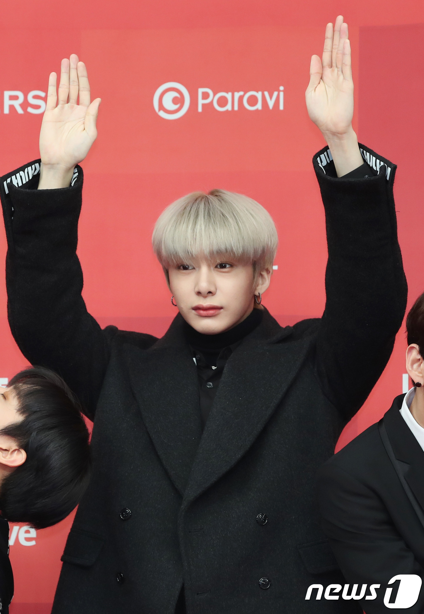 Seoul=) = Monsta X Hyeongwon poses at the 33rd Golden Disk Awards red carpet event held at Gocheok Sky Dome in Guro-gu, Seoul on the afternoon of the 6th.2019.1.6.