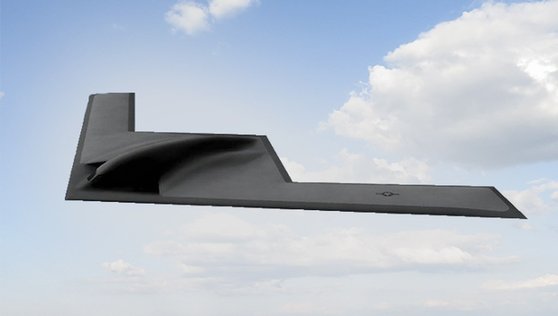 미국이 B-2 스피릿을 대체하려고 개발하고 있는 스텔스 폭격기 B-21. B-2보다 스텔스 성능이 더 뛰어나도록 설계됐다고 한다. [사진 노스럽그러먼]