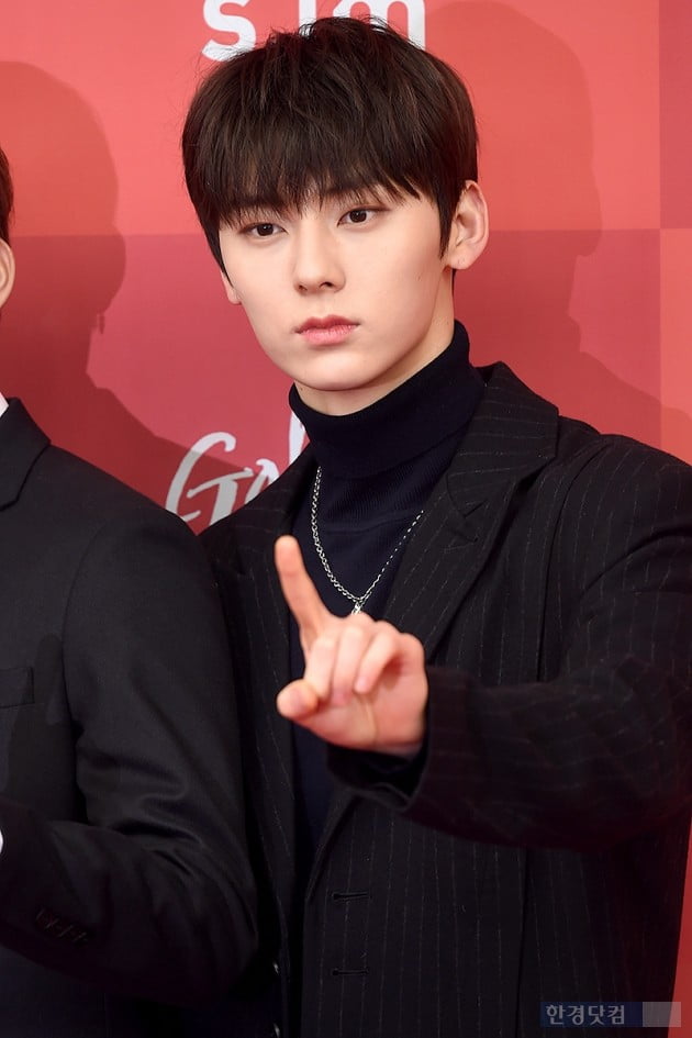 Group Wanna One Hwang Min Hyun attended the red carpet of 33rd Golden Disc Awards - Musical Division held at Gocheok Sky Dome in Gocheok-dong, Seoul on the afternoon of the 5th.