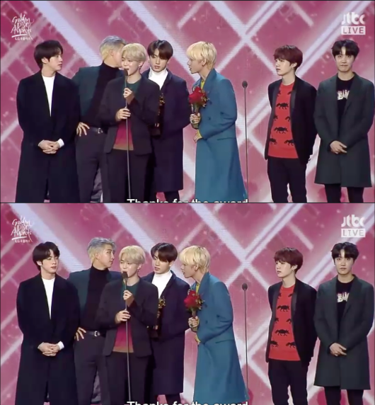 BTS has won the U+Idol Live Popular Award.BTS won the U + Idol Live Popular Award at the 33rd Golden Disc Awards Awards awards ceremony held at the Gocheok Sky Dome in Seoul on the afternoon of the 6th.I know you Voting for us, and Im so grateful, and Ill try to make sure youre doing a good job in the future, said Jimin, the BTS.Thank you for Voting, RM said, shouting Ami. Other BTS members also expressed their special love for their fans, saying, I love you.Golden Disc Awards Awards