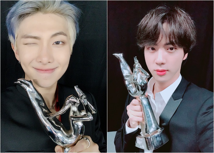 BTS members delivered their trophy shots and awards through official Twitter on the 7th.The members in the public photos are posing with their own personality with the Golden Disc Awards trophy.All members thanked Ami (fan club); BTS said, Thank you so much for joining us yesterday; I am happy and happy thanks to Ami, thank you.I think youre always getting stronger and active because of you, and we believe in each other and we are happy this year, and we should not be congratulated, but we should be congratulated.BTS received a hot love for its third album LOVE YOURSELF, which was released in May and August last year, and Answer, a repackaged album LOVE YOURSELF.Both albums sold well over one million copies and proved highly popular.