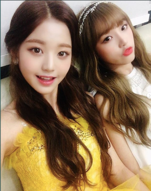 Groups IZ*ONE Jang Won-young and Choi Ye-na boasted beautiful beautiful looks.On the 7th, IZ*ONE official SNS posted a picture with the article today is Princess Wano, meet Yan fairy in dream.In the photo, Jang Won-young is wearing a yellow top and making a cute face. Choi Ye-na also showed a cute charm in a white top.IZ*ONE is winning three new titles in three months after debut.IZ*ONE SNS