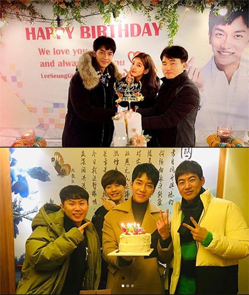 Singer and actor Lee Seung-gi has been celebrated birthday by the Vagabond and All The Butlers teams.Lee Seung-gi wrote on his Instagram on the 13th, True Happy Birth day!!Thank you for joining me # All The Butlers #Vagabond # Space Strong Lee Seung-gistaff and posted several photos.The photos included Suzie of the SBS drama Vagabond team, the production team, and the members of the SBS entertainment program All The Butlers Yang Se-hyung, Lee Sang-yoon and Yuk Sung-jae.Lee Seung-gi was warmly celebrated, surrounded by colleagues with cakes.Also, I also released a birthday letter and a birthday letter Lets be happy in 2019  and Everyone who congratulated me on my birthday and my fans Iren!She showed off her charm with sunglasses with the phrase Happy Birth Day.Meanwhile, Lee Seung-gi won the Grand Prize for All The Butlers at 2018 SBS Entertainment Grand Prize held last year.Photo Lee Seung-gi Instagram