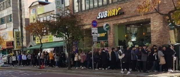 써브웨이용인 이미지