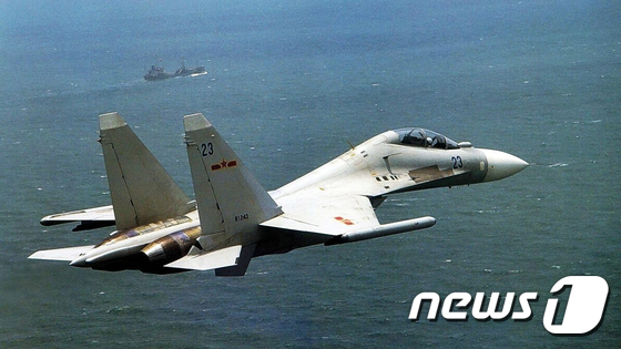 중국 공군의 수호이(Su)-30 전투기(자료사진). © News1