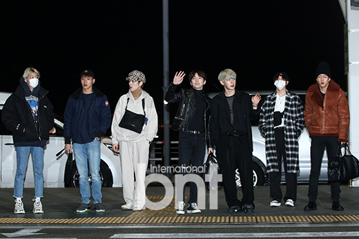 Group Monstar X is Departing Hong Kong through the Incheon International Airport on the afternoon of the 18th to attend Music Bank in Hong Kong.news report