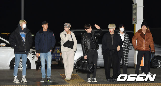 Group Monstarr X left for Hong Kong via the Incheon International Airport on the afternoon of the 18th of the Music Bank shooting car.Group Monstarr X is heading to the departure hall