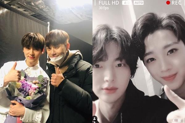 Actors Park Seo-joon and Ahn Jae-hyun watched a concert for boy group Wanna One.Wanna One Hwang Min-hyun posted a picture of his instagram on the 24th, I was so happy today! Thank you, and thank you for coming to Seo Jun-hyung.Li Kwan-rin also posted an authentication shot with Ahn Jae-hyun, leaving an article on I did it hard, whether it was a picture or a stage through personal Instagram.Park Seo-joon and Ahn Jae-hyun seem to have cheered on the members by finding Wanna Ones solo concert scene.The friendship between Hwang Min-hyun and Park Seo-joon, Rygwanrin and Ahn Jae-hyun is creating warmth, and the visuals of the four eyes are catching the eye.On the other hand, Wanna One has been conducting its last solo concert at Gocheok Sky Dome in Guro-gu, Seoul for four days starting from the 24th.