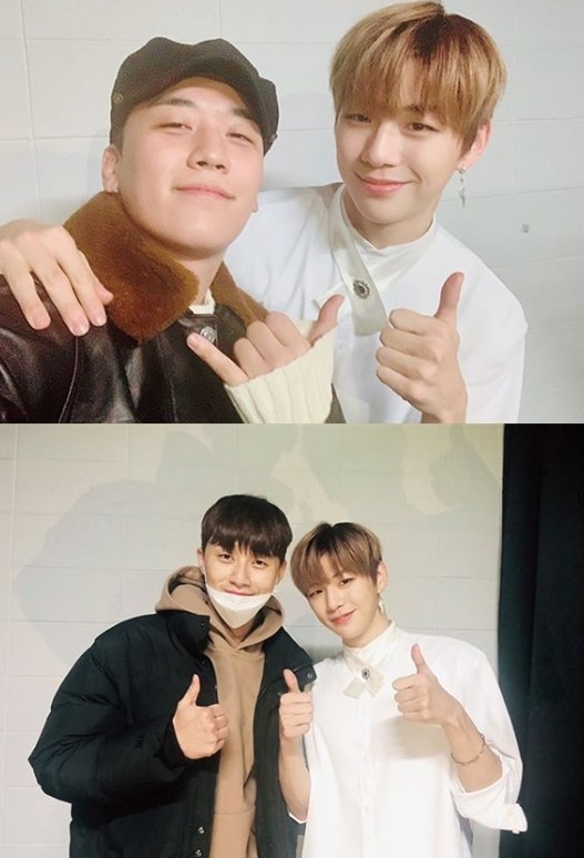 Kang Daniel, a member of the group Wanna One, expressed his gratitude to Park Seo-joon and Seungri.Kang Daniel told his SNS on the 25th, Winning Brotherhood!!Thank you so much for coming to the concert. Thank you so much for coming to see me,  Thank you so much for coming to the concert.I was able to work harder on my brother s support! Ill see you again today. In the open photo, Kang Daniel is smiling with his shoulder with the victory of the group Big Bang. In another photo, actors Park Seo-joon and Kang Daniel look at the camera with their thumbs up.They seem to have cheered on Wanna Ones concert site held at Gocheok Sky Dome in Guro-gu, Seoul on the 24th.On the other hand, Wanna One, which belongs to Kang Daniel, will hold the last concert 2019 Wanna One Concert Therefore at Gocheok Sky Dome in Seoul from 24th to 27th.
