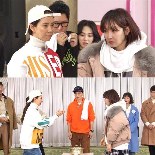 On SBS entertainment program Running Man, which is broadcasted today (27th), Lee Yoo-ri vs Song Ji-hyo Sen Sisters will have a sparkling front-run.In the recent Running Man recording, Lee Yoo-ri, Jung Yoo-mi, Hong Jong-hyun, Seungri, AOA Jimin and Mina appeared in the Running Man, which is a representative of the entertainment industry.Lee Yoo-ri and Running Man Ace Song Ji-hyo are expecting a front-line match with a man during the selection mission.This is a confrontation of water chirping, and the loser must be punished with humiliating water baptism, and the bloody fireworks showdown without any concessions made the shooting scene breathless.The identity and winner of a man who made a fierce battle is revealed through broadcasting.On the other hand, Lee Yoo-ris drama and drama cute reversal charm continues on this day.In the fitness mission, unlike the strong fighting desire, it gives a smile to the physical strength, and runs during the race. Take this out!He also showed up to the Insole Tuhon , which takes out the insole directly from his sneakers.Lee Yoo-ris charm of reversal and the sparkling front-end of Lee Yoo-ri vs Song Ji-hyo, which coexists cuteness and salaciousness, can be seen in Running Man broadcasted at 5 pm on the day.