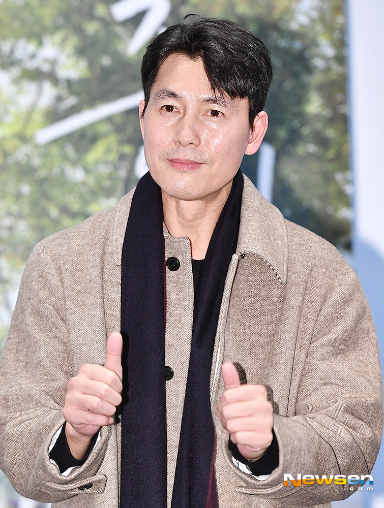 Actor Jung Woo-sung poses at the movie Innocent Witness Mega Talk held at Megabox COEX in Gangnam-gu, Seoul on the afternoon of February 1.useful stock
