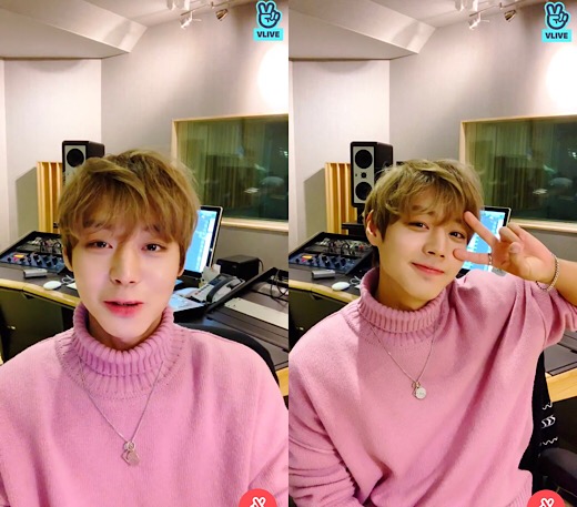 On the 1st, Naver TV Park Jihoon personal V app channel, Park Jihoons first Love Live!! was held.On this day, Park Jihoon made his first Love Live! in the recording room, causing fans to wonder.Im in the recording room, but I think youll wonder what song and what composer it is, and I turned on Love Live!! to solve that question, he said.Park Jihoon then said, There is a great composer, a little secret, and I am recording with a song written by Daehwi.I am glad that the excellent composer Lee Dae-hui has given me a song. In particular, Park Jihoon said, You can hear it in a short time.I will come soon, he said. If you give me a sneaky spat, I will listen to this song for the first time at a fan meeting held on February 9th. 