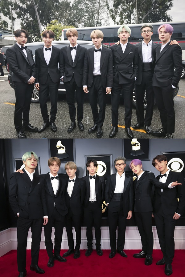 The group BTS stood on the Red Carpet as a Grammy Awards awards winner.BTS participated in the Red Carpet event ahead of the 61st Grammy Awards (61st GRAMMY Awards) at Staples Center in Los Angeles on the 10th (local time).Leader RM told local media: I wished I could come to the Grammy Awards.We have achieved our dreams, said Jung Kook, a member of the group. It is a blessing to be loved by doing what we love. I am really grateful for the love of our fans.BTS, who will be awarded with world-renowned artists, can be seen at Mnet at 9:50 am on November 11th.