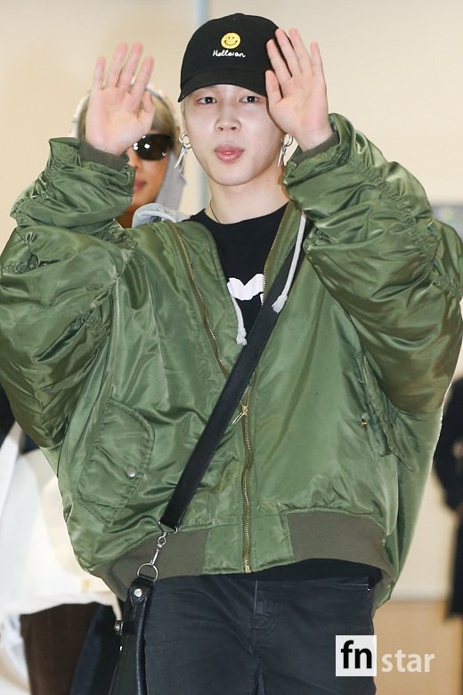 The group BTS arrived at Gimpo International Airport on a chartered flight after a concert held in Fukuoka, Japan on the afternoon of the 18th