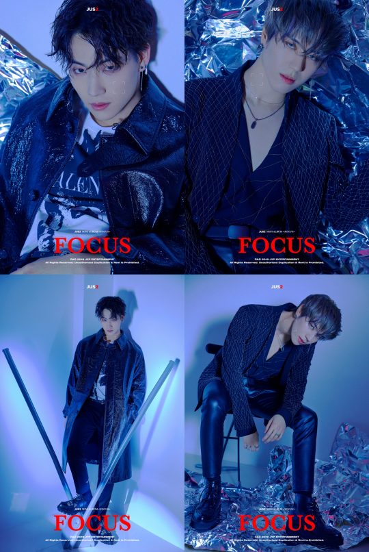 JB and yu-gum of the new unit Jus2 (Just Two) of the group GOT7 (GOT7) released their first mini-album concept teaser, which shows off the cool wild beauty.JYP Entertainment announced on the 22nd that JYP NATION and GOT7 official channels will release three additional personal teasers of JB and yu-gum, and raised expectations for the music color of the two.JB showed off his hip visuals in a colorful long coat, and he stared at the front with his eyes and focused his fans attention.Yu-gum emphasized cold and sophisticated charm with styling that is outstanding.It attracted those who emit sexy through the hair color that gives a strange feeling, the mysterious eyes mixed with blue and gray.The new unit Jus2, which GOT7 will showcase following JB and Jinyoungs unit JJ Project, predicts a fantasy combination called Mein Vocal and Main Dancer Meeting.JB and yu-gum, which emit charisma and charm on stage, are expected to satisfy the eyes and ears of fans by effectively combining their capabilities.Jus2 will release its first mini album, FOCUS, on March 5, and will pre-release the title song music video on the 4th.In Japan, Japan will release Japan Edition of album FOCUS on April 10th.Recently, JB and yu-gum announced that they will hold a showcase tour of 7 overseas cities, 10 performances, and meet overseas fans under the name Jus2.They will start showcases in Macau on April 7th and 11th in Tokyo, 14th in Taipei, 17th and 18th in Osaka, 21st in Jakarta, 27th and 28th in Bangkok, and 4th in Singapore on May 4th.