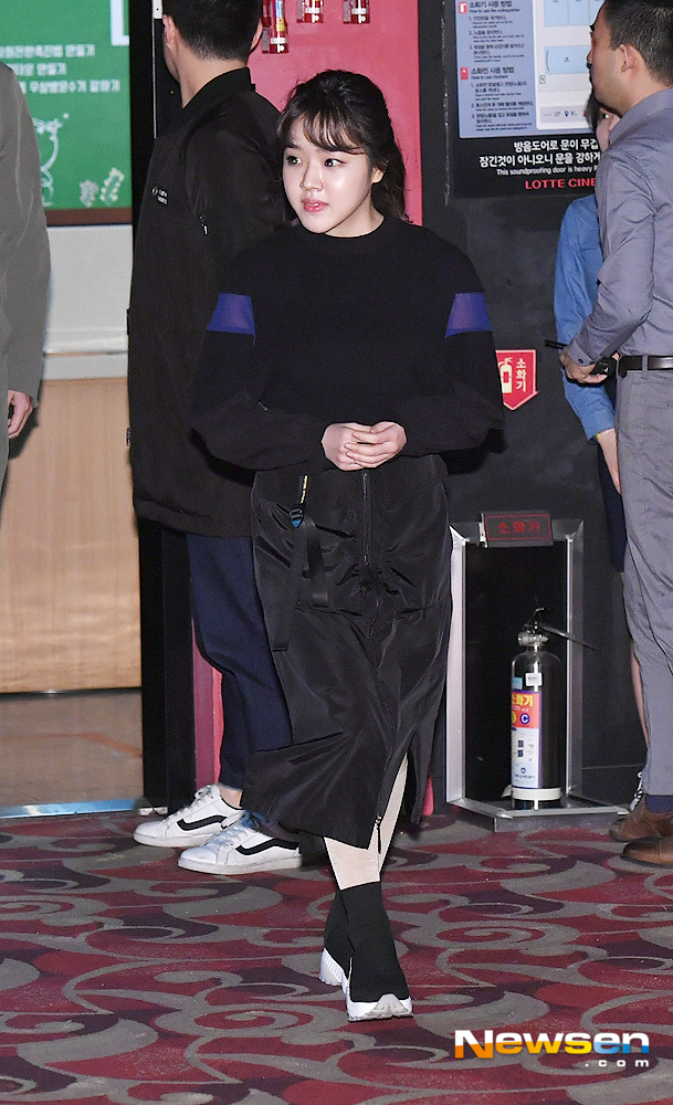 Actor Kim Hyang Gi attends the stage greetings of the movie Witness at the Lotte Cinema Anyang in Anyang, Gyeonggi Province on the afternoon of March 2.useful stock