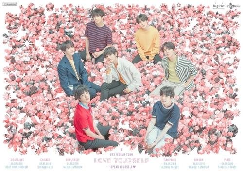 Seoul) Five City performances of the World AT & T Stadium tour, which is the first Korean singer to be held by the group BTS, were completed.At London Wembley AT & T Stadium in the UK, tickets sold out in 90 minutes and additional performances were confirmed.On the official website of BTS on the 2nd (local time), Sold Out (SOLD OUT) announcement was posted on the 1st (local time) to announce the sale of five City performances of the AT & T Stadium performance Love Your Self: Speak Your Self which had been booked in Europe.The sold-out performances were the United States of America Los Angeles Rose Bowl AT & T Stadium on May 4, Chicago Soldier Field on May 11, MetLife AT & T Stadium in New Jersey on May 18, London Wembley AT & T Stadium in England on June 1, and France Paris Stade de France on June 7.Photo A poster for the BTS AT & T Stadium tour. 3.2 2019