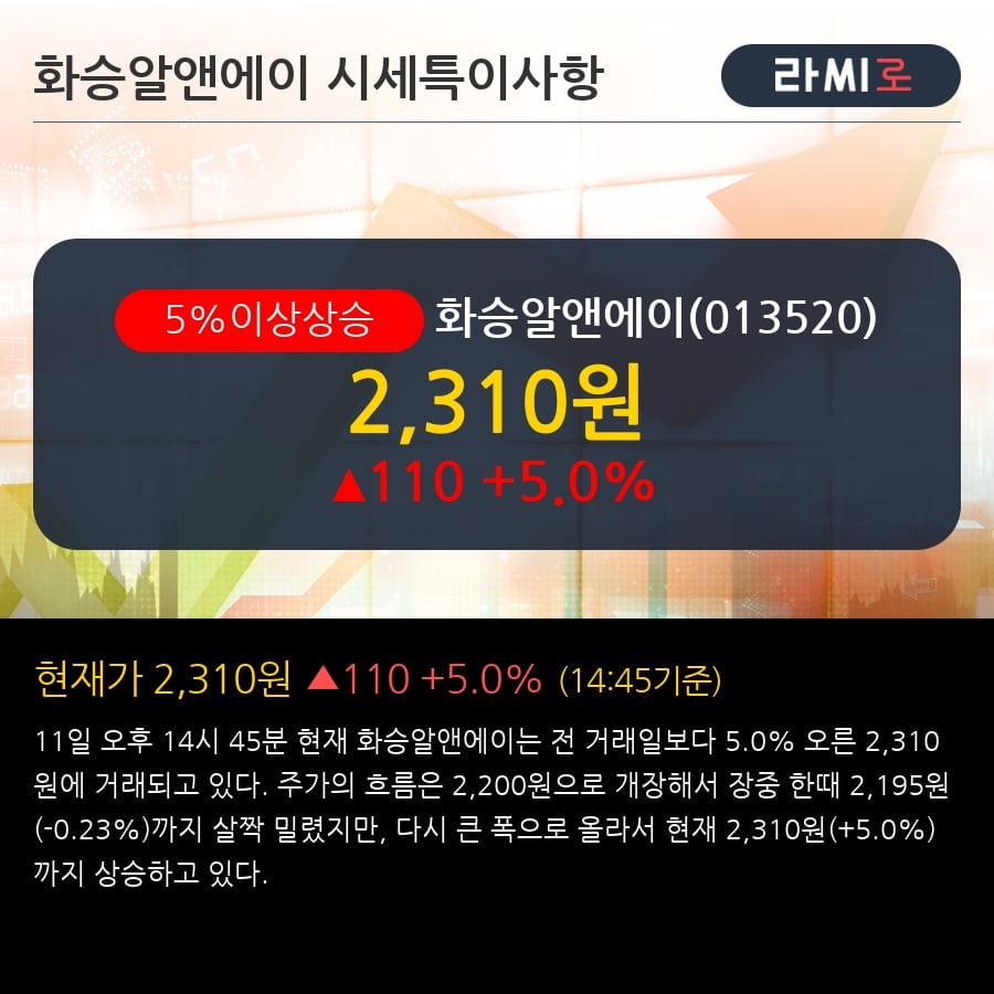 (주)화승알앤에이 이미지