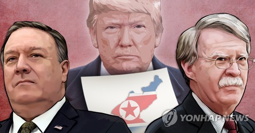 트럼프 외교안보 '투톱'의 북한에 대한 입장 (PG) [장현경 제작] 사진합성·일러스트