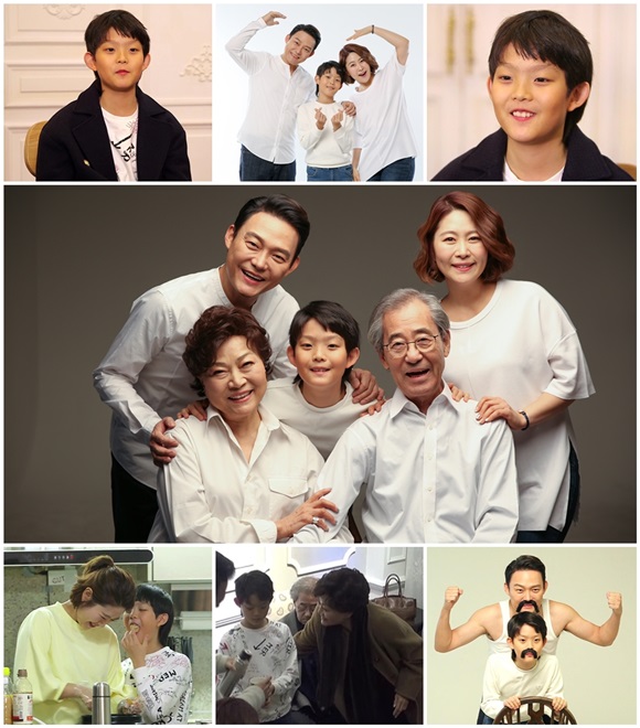 '모던패밀리' 김지영·남성진, 훈남 아들 공개 '웃음만발 가족촬영'