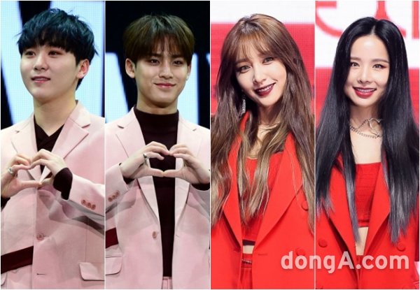 Seventeen and EXID will be guest on SBS Running Man.According to a broadcasting official on the 26th, Seventeen Seung-gwan, Min-gyu EXID Hani and Solji are currently recording Running Man.Both groups have re-visited Running Man in four years since appearing in 2015.In the past, Seventeen appeared in the 100vs100 Last Battle, and EXID appeared twice alone in 2015.Running Man, a collection of popular stars, is scheduled to air in April.