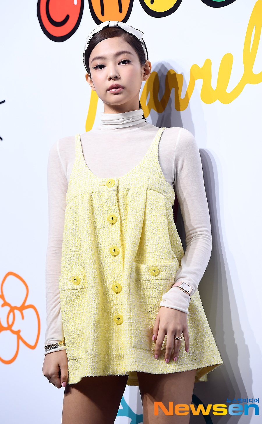 BLACKPINK Jenny Kim attended the photo wall event commemorating the launch of the Chanel X Purell Capsule Collection held at Daelim Warehouse in Seongsu-dong, Seongdong-gu, Seoul on the afternoon of March 28th.Jung Yu-jin