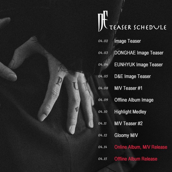 Group Super Junior-D & E emits the charm of a deadly man.Super Junior-D&E uploaded the image of D&E TEASER SCHEDULE through official SNS such as Instagram, Facebook, and Twitter at 0:00 today (on the 2nd), and announced the official release of its third mini album Danger on April 15.According to the teaser schedule, Super Junior-D&E will release individual, group teaser image, highlight medley, and music video teaser video sequentially from today, followed by music video pre-release on the 12th, release of all songs soundtrack on the online music site on the 14th, release of title song music video, and release of offline album on the 15th.In addition, the teaser image opened with the image of Eun Hyuk, who is staring at the camera lens with intense eyes, and the tattoo of the question PULL with his eyes hidden in front of him. This is a visual that is 180 degrees contradictory to the image of Super Junior-D&E, which appealed to a bright and sweet charm with the second mini album title song from head to to toe released last August. It is amplifying fans curiosity about the new album.Super Junior-D&E will hold its first domestic solo concert THE D&E at the Olympic Hall in Seoul Olympic Park between April 13-14.